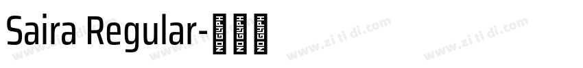 Saira Regular字体转换